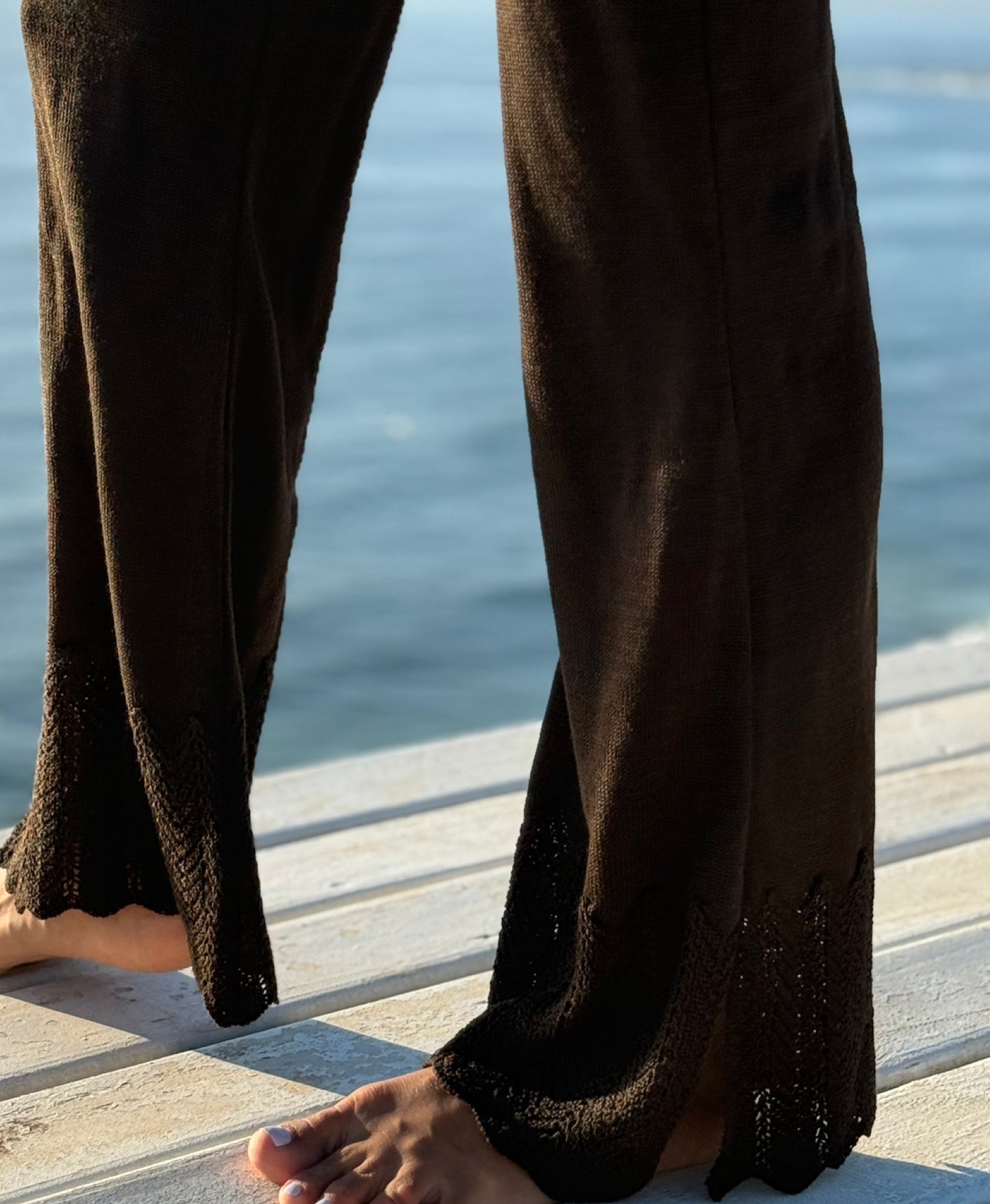 pantalon gitana del mar café