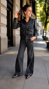 Chaqueta de Jean Anastasia Gris deslavado