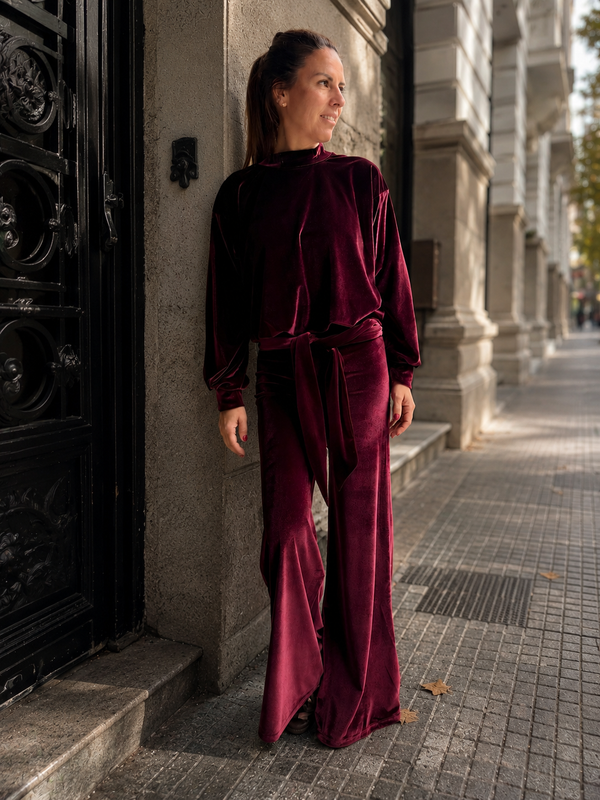 Pantalón Luz Burdeo
