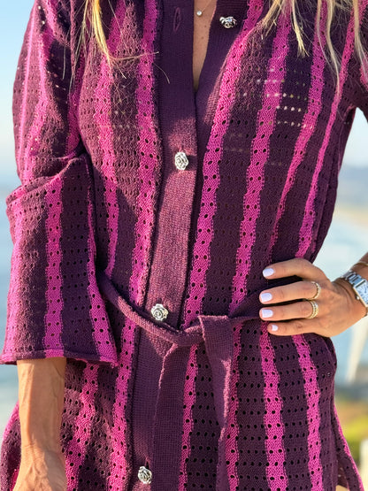 Top tejido Gitana del Mar Fucsia