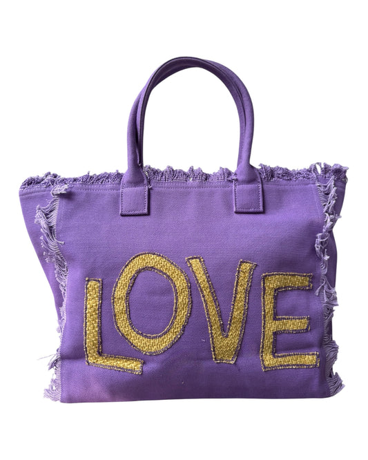 Bolso Morado Love Mostaza