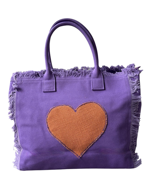 Bolso Morado Corazón Naranjo